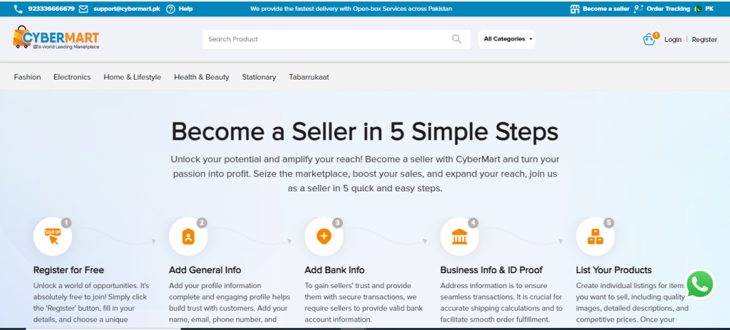 Become a Seller Online in Pakistan