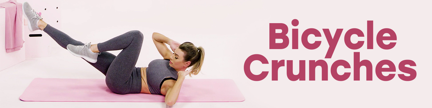 Bicycle crunches Abs Workout in the 7 Exercises to Do Every Day