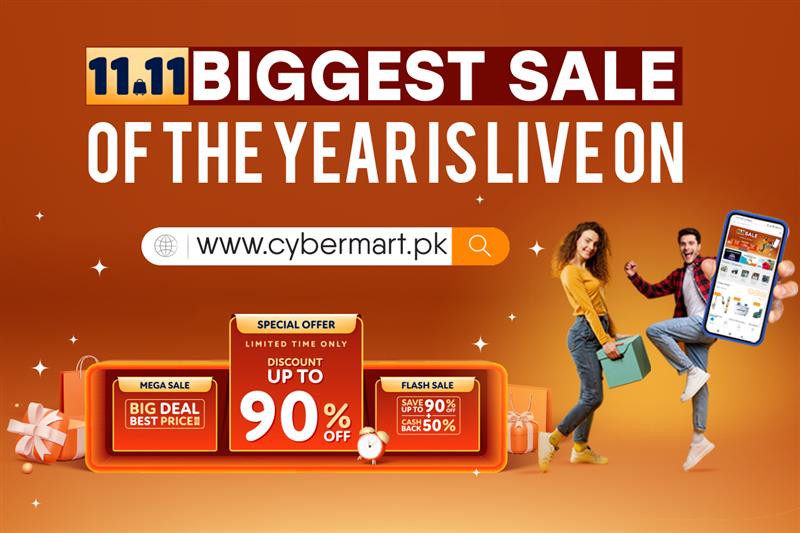 11.11 Biggest Sale of the Year is Live on CyberMart.pk!