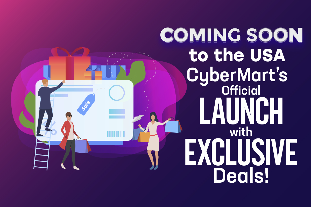 Coming Soon to the USA: CyberMart’s Official Launch with Exclusive Deals! Shop top brands, flash sales & rewards starting August 1st!
